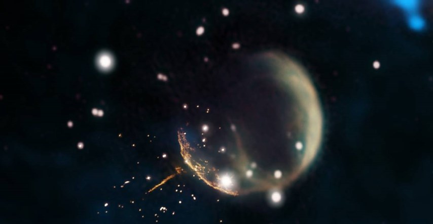 Snimljen pulsar koji “bježi“ od supernove brzinom od 1.130 kilometara u sekundi